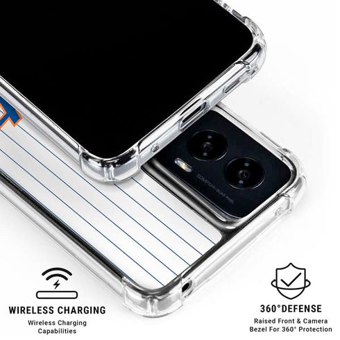 MLB New York Mets Home Jersey Moto G Power 5G (2024) Clear Case