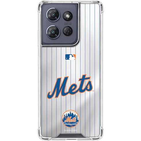 MLB New York Mets Home Jersey Moto G Power 5G (2025) Clear Case