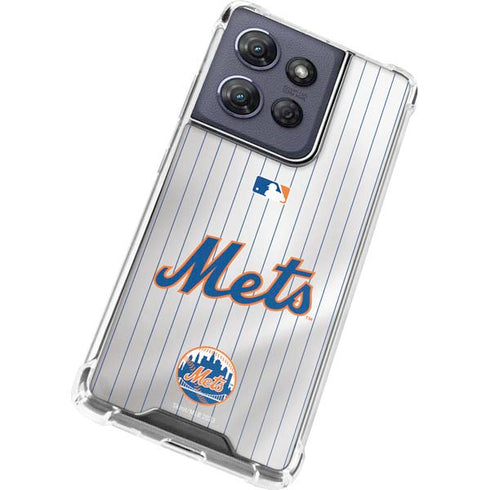 MLB New York Mets Home Jersey Moto G Power 5G (2025) Clear Case