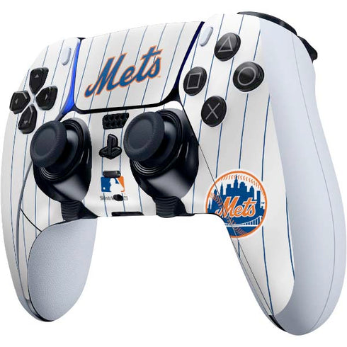 MLB New York Mets Home Jersey PS5 DualSense Edge Pro Controller Skin