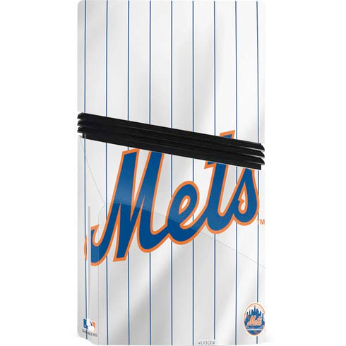 MLB New York Mets Home Jersey PS5 Pro Disk Console Skin