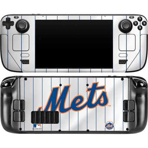 MLB New York Mets Home Jersey Steam Deck Handheld Gaming Computer OLED Skin
