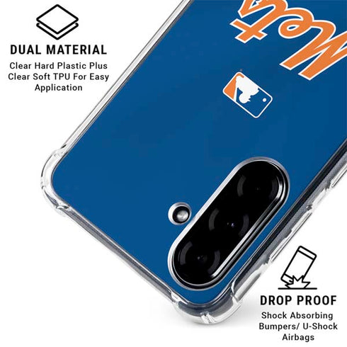 MLB New York Mets Jersey Alternate Galaxy A36 5G Clear Case