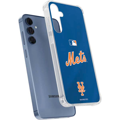 MLB New York Mets Jersey Alternate Galaxy A55 5G Clear Case