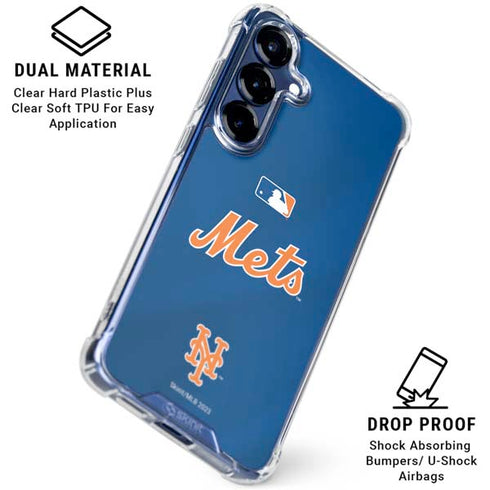 MLB New York Mets Jersey Alternate Galaxy S25 Clear Case
