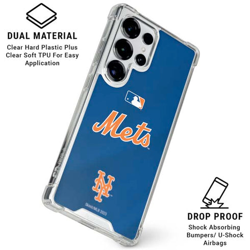 MLB New York Mets Jersey Alternate Galaxy S25 Ultra Clear Case