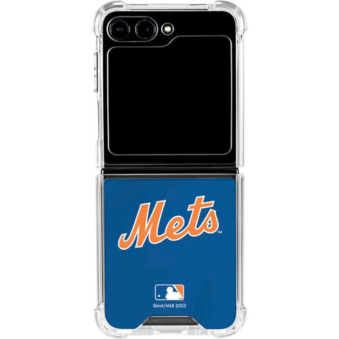 MLB New York Mets Jersey Alternate Galaxy Z Flip6 Clear Case