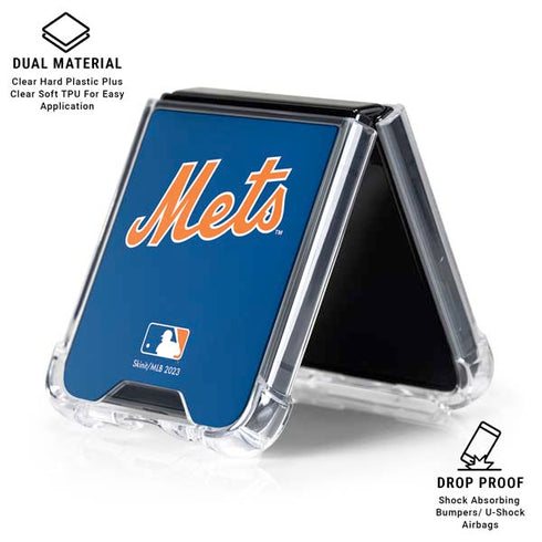 MLB New York Mets Jersey Alternate Galaxy Z Flip6 Clear Case