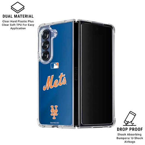 MLB New York Mets Jersey Alternate Galaxy Z Fold7 Clear Case