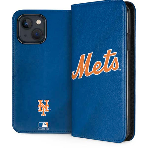 MLB New York Mets Jersey Alternate iPhone 15 Plus Folio Case