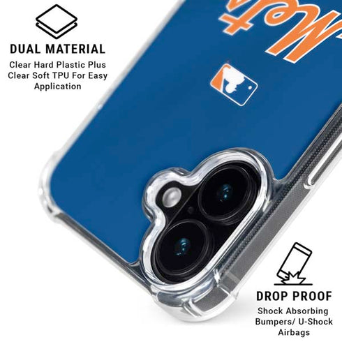 MLB New York Mets Jersey Alternate iPhone 16 Clear Case