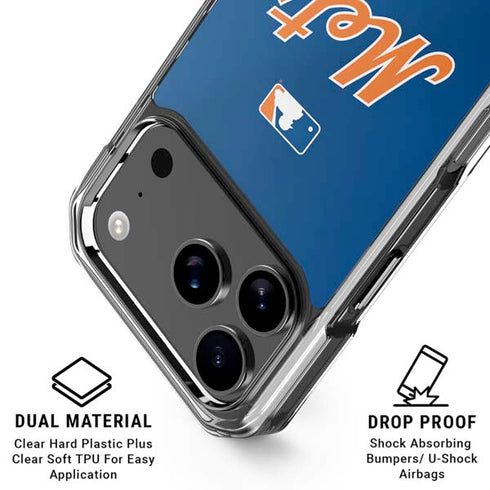 MLB New York Mets Jersey Alternate iPhone 17 Pro Clear Case