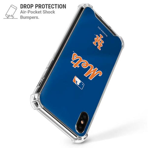 MLB New York Mets Jersey Alternate iPhone X/XS Clear Case