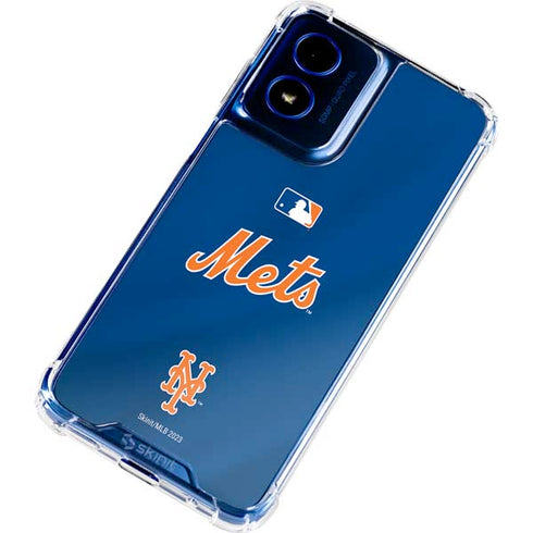 MLB New York Mets Jersey Alternate Moto G Play 4G (2024) Clear Case