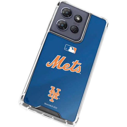 MLB New York Mets Jersey Alternate Moto G Play 5G (2025) Clear Case