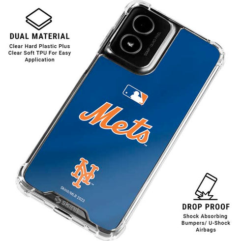 MLB New York Mets Jersey Alternate Moto G Power 5G (2024) Clear Case