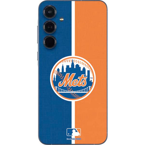 MLB New York Mets Split Galaxy A35 5G Skin