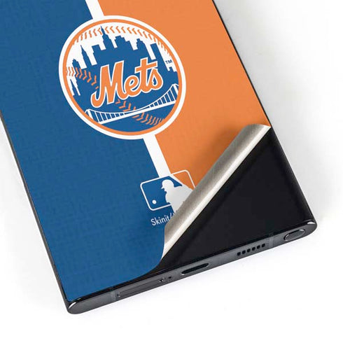 MLB New York Mets Split Galaxy S25 Ultra Skin