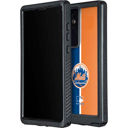 MLB New York Mets Split Galaxy S24 Ultra Waterproof Case