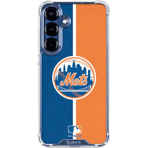 MLB New York Mets Split Galaxy S25 Clear Case