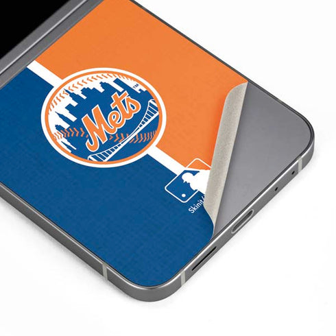 MLB New York Mets Split Galaxy Z Flip6 Skin