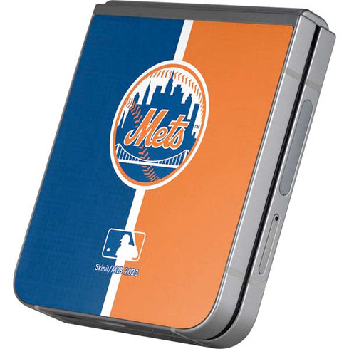 MLB New York Mets Split Galaxy Z Flip6 Skin