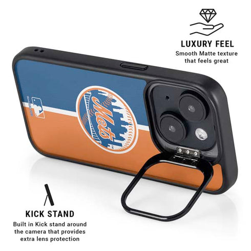 MLB New York Mets Split iPhone 14 Kickstand Case