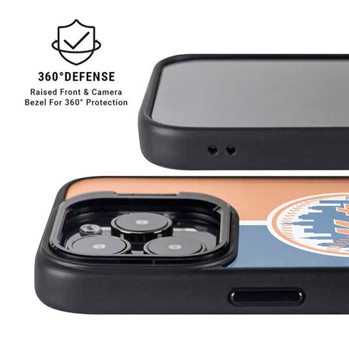 MLB New York Mets Split iPhone 15 Pro Kickstand Case