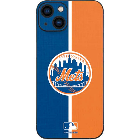 MLB New York Mets Split iPhone 15 Skin