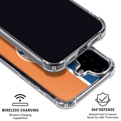 MLB New York Mets Split iPhone 16 MagSafe Case