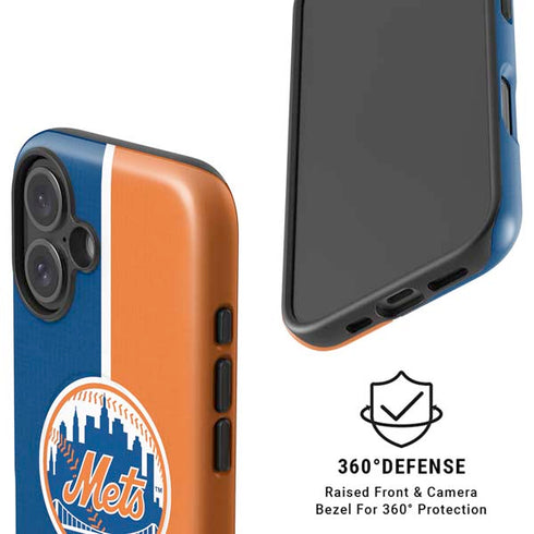 MLB New York Mets Split iPhone 16 Plus Magsafe Impact Case
