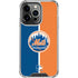 MLB New York Mets Split iPhone 16 Pro Max Clear Case