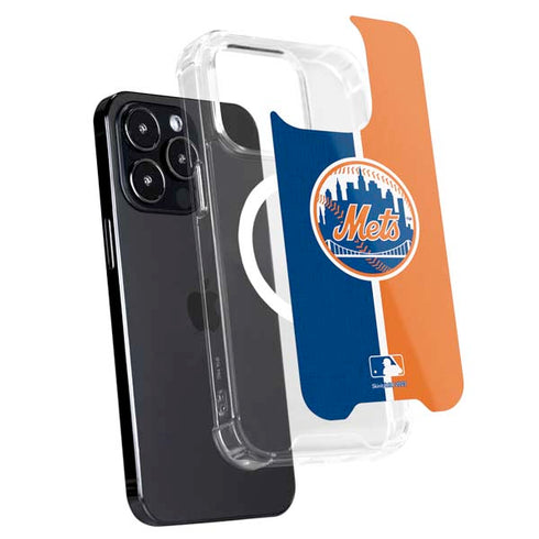 MLB New York Mets Split iPhone 16 Pro Max MagSafe Case