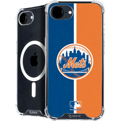 MLB New York Mets Split iPhone 16e MagSafe Case