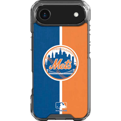 MLB New York Mets Split iPhone 17 Air Clear Case