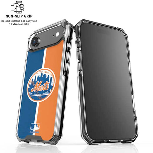 MLB New York Mets Split iPhone 17 Air Clear Case