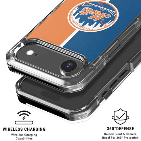MLB New York Mets Split iPhone 17 Air MagSafe Case