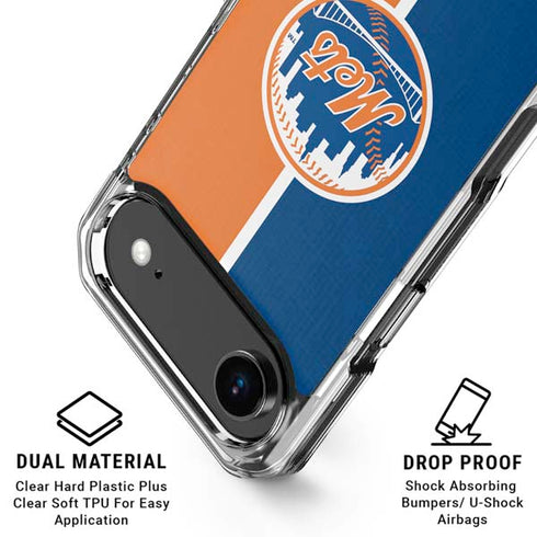 MLB New York Mets Split iPhone 17 Air MagSafe Case