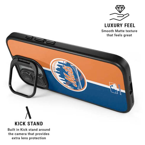 MLB New York Mets Split iPhone 17 Kickstand Case