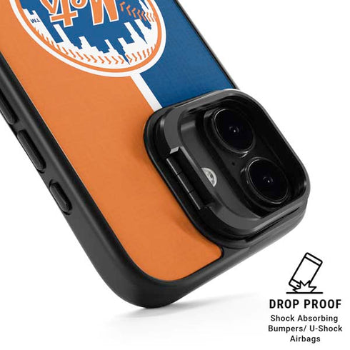 MLB New York Mets Split iPhone 17 Kickstand Case