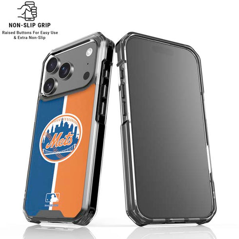 MLB New York Mets Split iPhone 17 Pro Clear Case