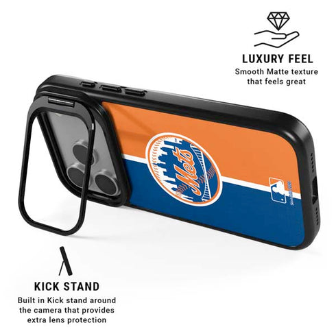 MLB New York Mets Split iPhone 17 Pro Kickstand Case