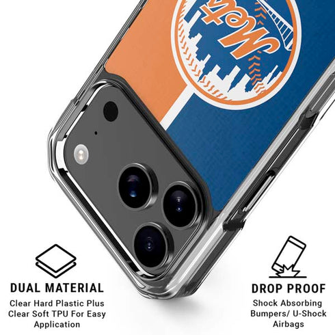MLB New York Mets Split iPhone 17 Pro MagSafe Case