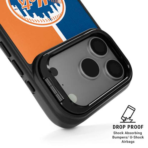 MLB New York Mets Split iPhone 17 Pro Max Kickstand Case