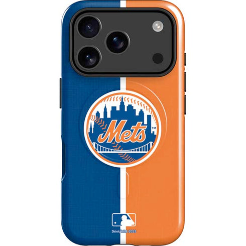 MLB New York Mets Split iPhone 17 Pro Max Magsafe Impact Case