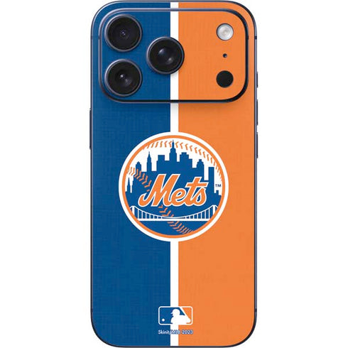 MLB New York Mets Split iPhone 17 Pro Max Skin