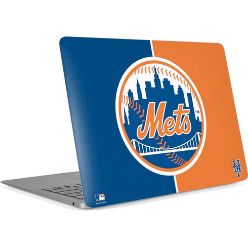 MLB New York Mets Split Apple MacBook Air Skin