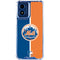 MLB New York Mets Split Moto G Play 4G (2024) Clear Case