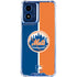 MLB New York Mets Split Moto G Play 4G (2024) Clear Case