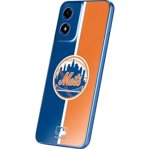 MLB New York Mets Split Moto G Play 4G (2024) Skin